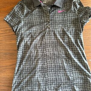 Women’s Nike Golf Polo - Black & Gray - SIZE Women’s Medium